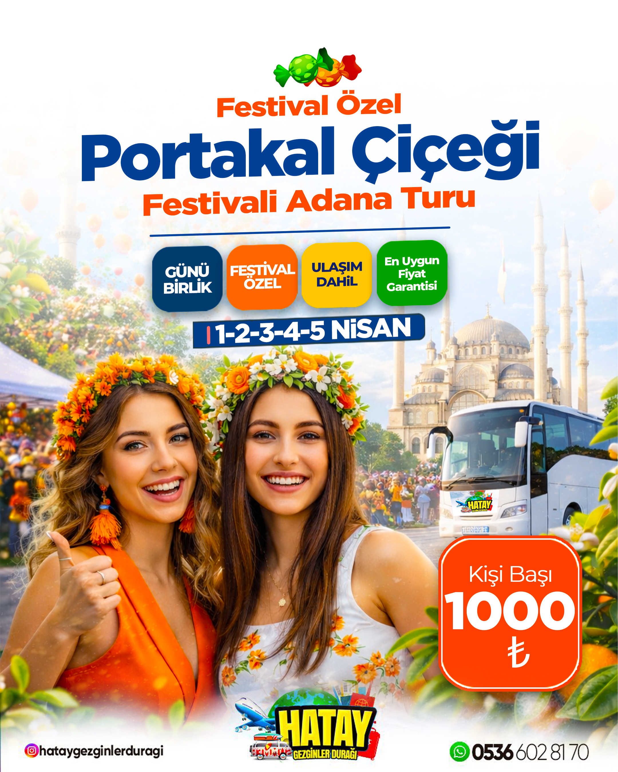 Adana Portakal Çiçeği Festivali Turu